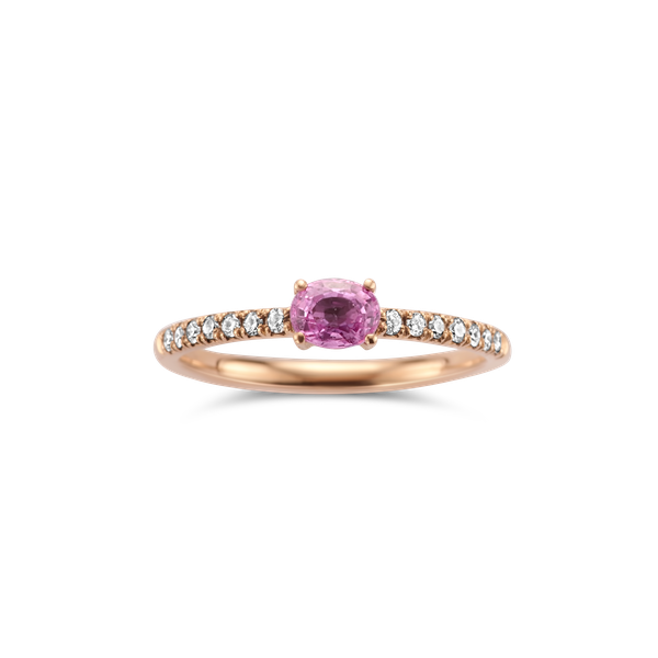 Ring · Vander Avort COLOURFUL · met saffier en diamant