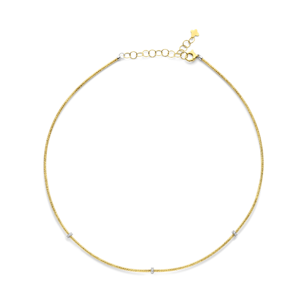 Halsketting · Vander Avort SILK ROPE · met diamant