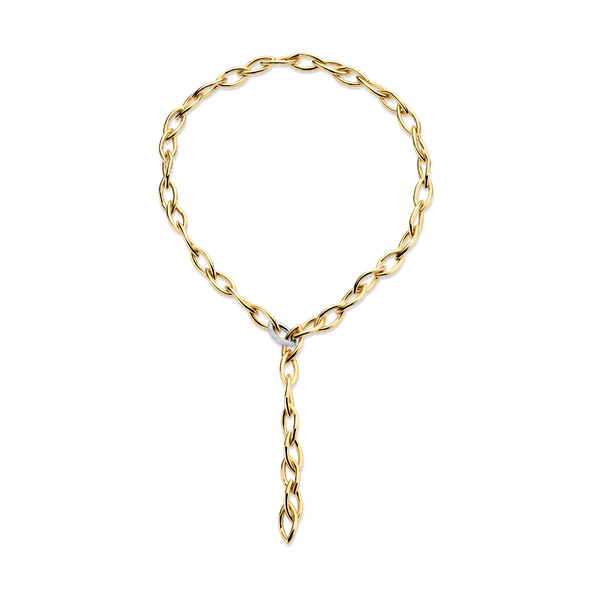 Halsketting · Vander Avort ESSENTIALS · met spitse schakels en diamant