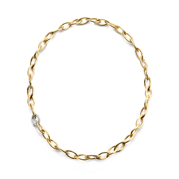 Halsketting · Vander Avort ESSENTIALS · met spitse schakels en diamant