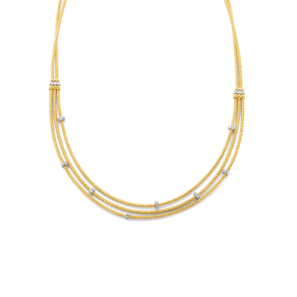Halsketting · Vander Avort SILK ROPE · met diamant