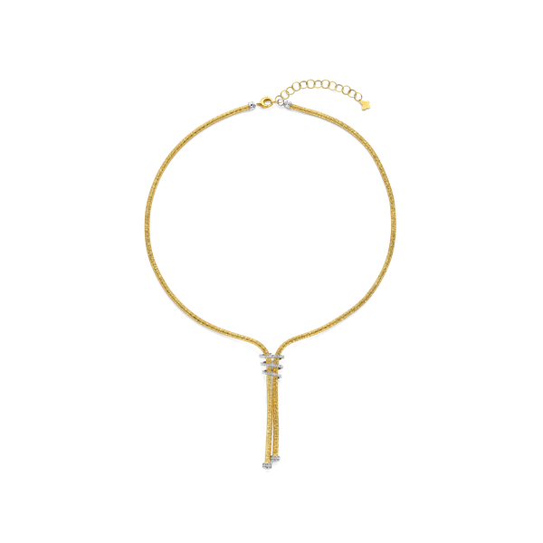 Halsketting · Vander Avort SILK ROPE · met diamant