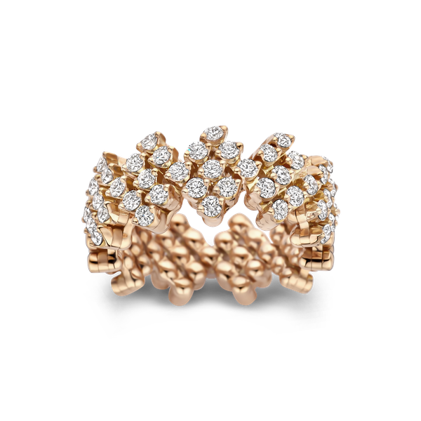 Ring multi-size · Serafino Consoli BREVETTO FLOWER · met diamant